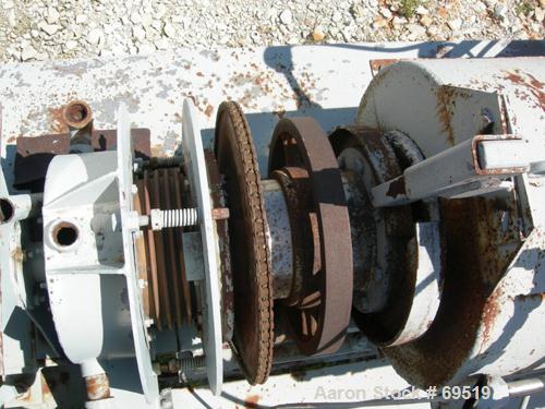 USED:Bartlett Snow rotary calciner. 6-1/2" diameter x 11' long.Refractory lined, tube is constructed of 12% nickel and 25% chrome.Gas fired up to 2200 deg F. 3 zone 80" heating section. 12"W x 18"L x...