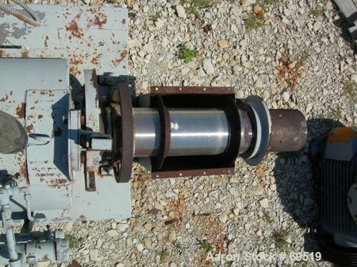 USED:Bartlett Snow rotary calciner. 6-1/2" diameter x 11' long.Refractory lined, tube is constructed of 12% nickel and 25% chrome.Gas fired up to 2200 deg F. 3 zone 80" heating section. 12"W x 18"L x...