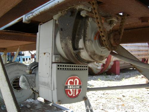 USED:Bartlett Snow rotary calciner. 6-1/2" diameter x 11' long.Refractory lined, tube is constructed of 12% nickel and 25% chrome.Gas fired up to 2200 deg F. 3 zone 80" heating section. 12"W x 18"L x...