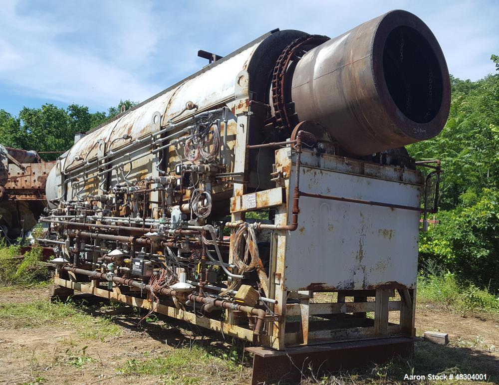 Used Coreco Calciner / Dryer, Model 1850 Dryer. Indirect gas fired. Incolloy tube. 48" diameter x 25' drum. Control panel.