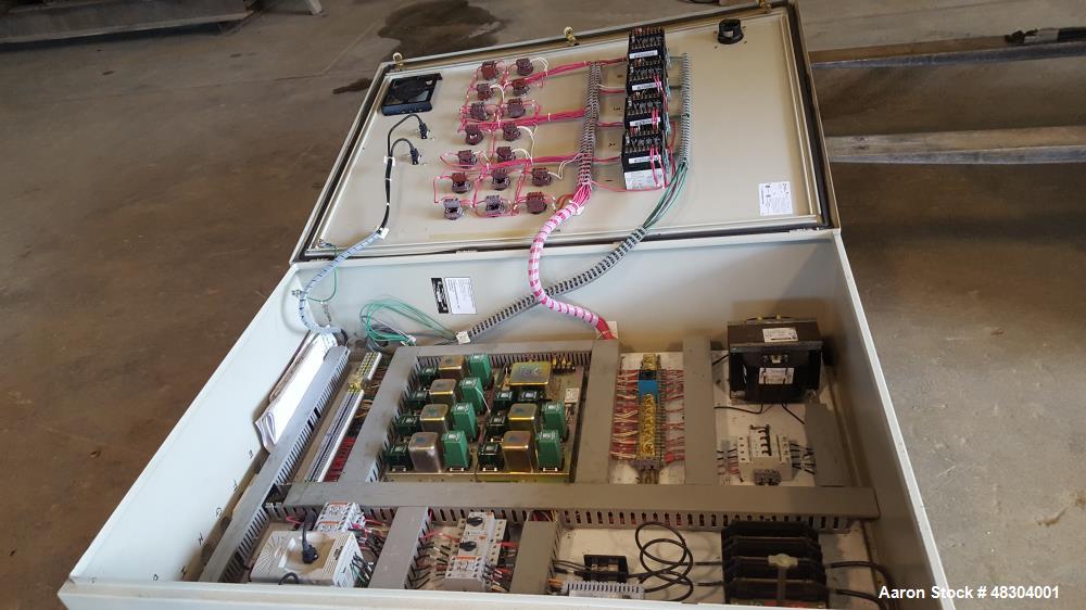 Used Coreco Calciner / Dryer, Model 1850 Dryer. Indirect gas fired. Incolloy tube. 48" diameter x 25' drum. Control panel.