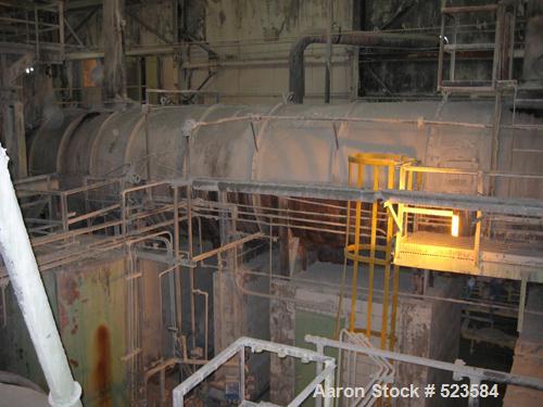 USED: Cumbustion Engineering/Bartlett Snow rotary dryer, stainless steel (type unknown). Dryer cylinder is 72" OD x 45'5" long, internal flights. Gas fired. Flame supervisory system (North American M...