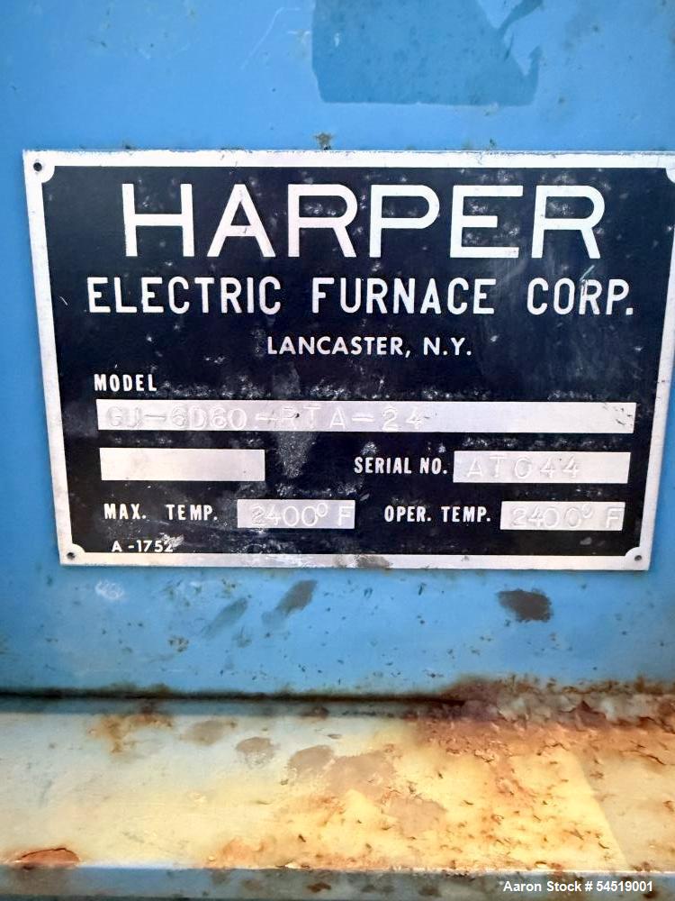 Used Harper Rotary Calciner Model GU-6D60-RTA-24 – 2,400°F Indirect Gas Fired Rotary Kiln