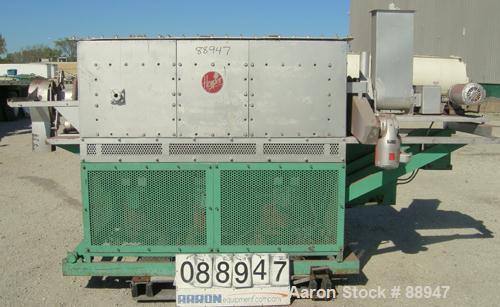 USED: Harper rotary tube furnace, model HOU-6D58-RT-21. 6" diameter x 100" long tube. Approximately 6' long, 3 zones, indirect electrically heated. Max temp 2200 deg F. Tube driven by a 1/4 hp, 3/60/...