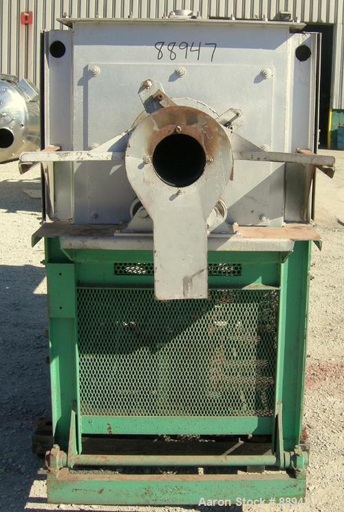 USED: Harper rotary tube furnace, model HOU-6D58-RT-21. 6" diameter x 100" long tube. Approximately 6' long, 3 zones, indirect electrically heated. Max temp 2200 deg F. Tube driven by a 1/4 hp, 3/60/...