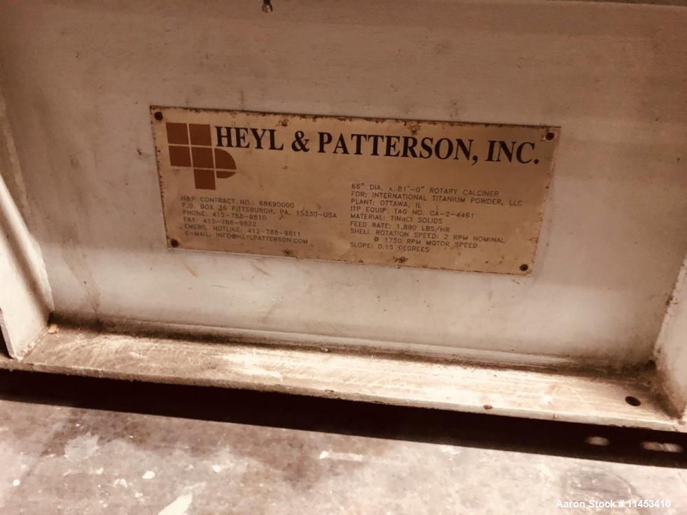 Used- Heyl & Patterson Calciner