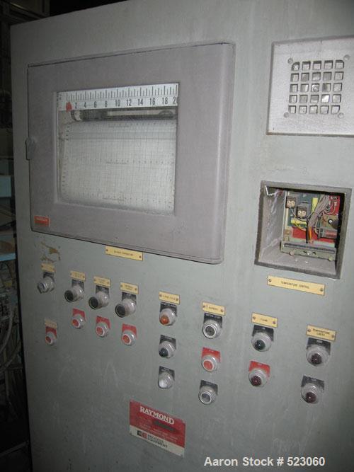 USED: ABB Raymond Bartlett Snow rotary calciner. Approximate 6"diameter x 6' long hot section. Gas fired. Varispeed drive.
