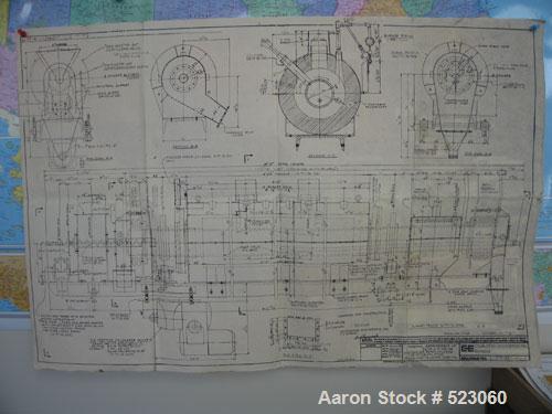 USED: ABB Raymond Bartlett Snow rotary calciner. Approximate 6"diameter x 6' long hot section. Gas fired. Varispeed drive.