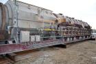 Used A.J. Sackett Calciner. 6' Diameter X 59' overall length molecular sieve rotary calciner, 1500 deg F. Furnace area 6' diameter X 32' long, Cooler area 6' diameter X 13' 6