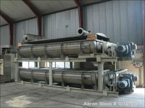 Used- Stainless Steel Kollemann Adenau Torus Disc Dryer, AJK-QTHSF-DN600