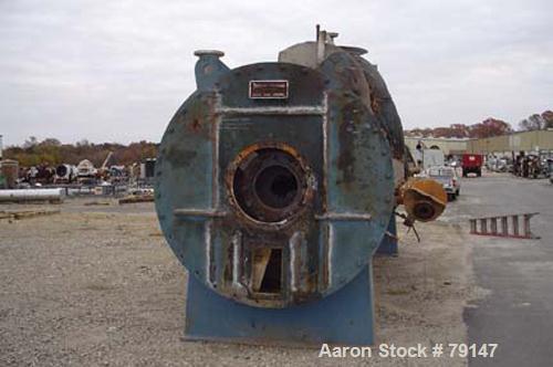 USED: Stord Rotadisc dryer type TST60R. Rotor contains 52 carbon steel discs with stainless steel clad ends. Rated 125 psi at 354 deg Finternal. Duplex stainless steel stator, 3/8" thick shell, T304s...