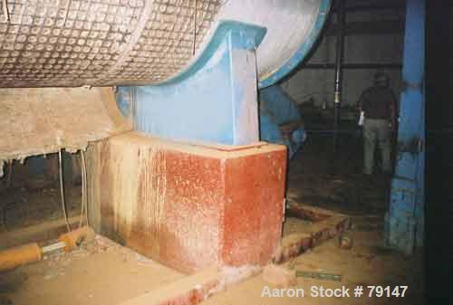 USED: Stord Rotadisc dryer type TST60R. Rotor contains 52 carbon steel discs with stainless steel clad ends. Rated 125 psi at 354 deg Finternal. Duplex stainless steel stator, 3/8" thick shell, T304s...