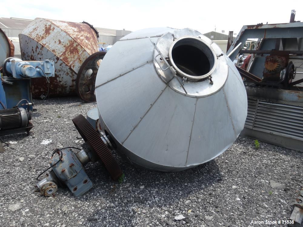 Used Stainless Steel Armand Deprest Double Cone Dryer