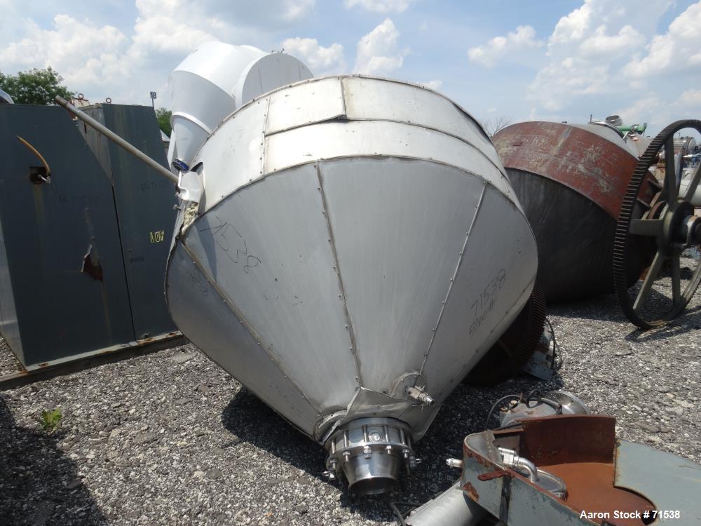 Used Stainless Steel Armand Deprest Double Cone Dryer