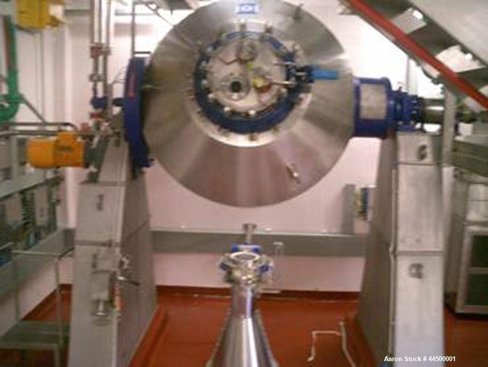 Used Dedietrich Glass Lined Double Cone Vacuum Dryer,  Type SR2500 