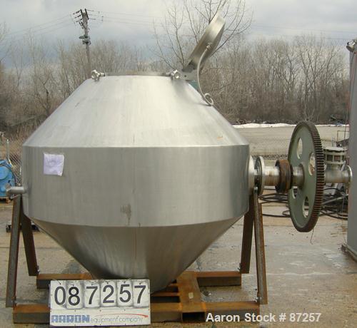 Used GHS Vakuumtechnik Vacuum Dryer. Approximate 42 Cubic Feet Working Capacity (70.6 total), 316 Stainless Steel. Internal rated -1 bar/FV at 120 deg C (248 deg F). Stainless steel jacket rated 2.5 ...