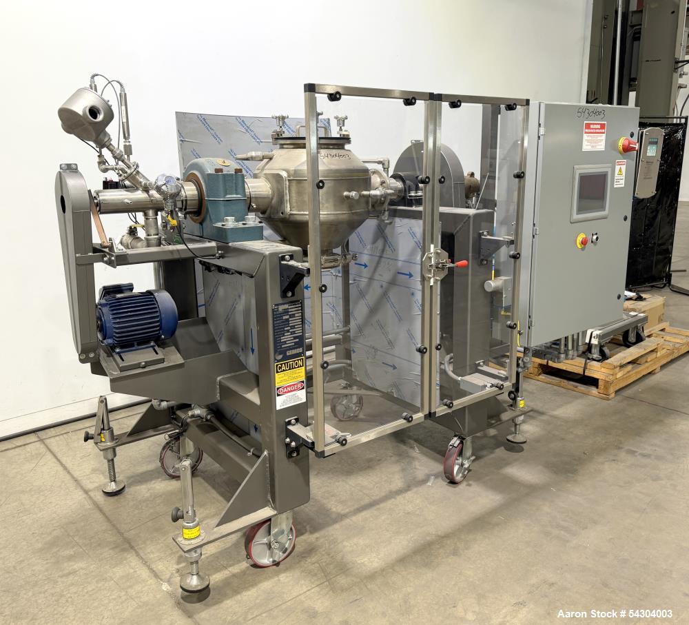 Unused Gemco 1 CF Double Cone Vacuum Dryer – Stainless Steel Vacuum Dryer with Agitator & Lump Breaker (2020)