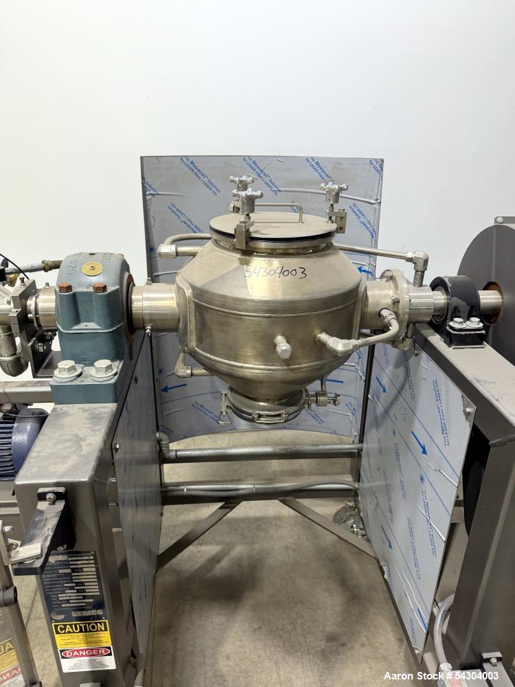 Unused Gemco 1 CF Double Cone Vacuum Dryer – Stainless Steel Vacuum Dryer with Agitator & Lump Breaker (2020)