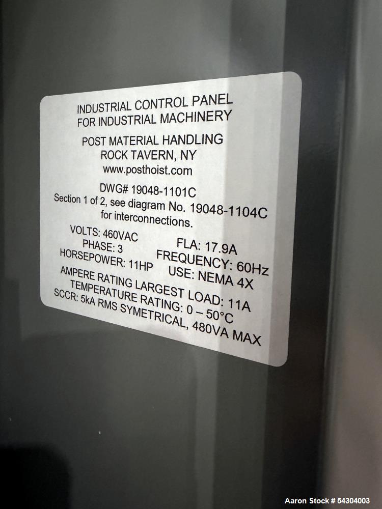 Unused Gemco 1 CF Double Cone Vacuum Dryer – Stainless Steel Vacuum Dryer with Agitator & Lump Breaker (2020)