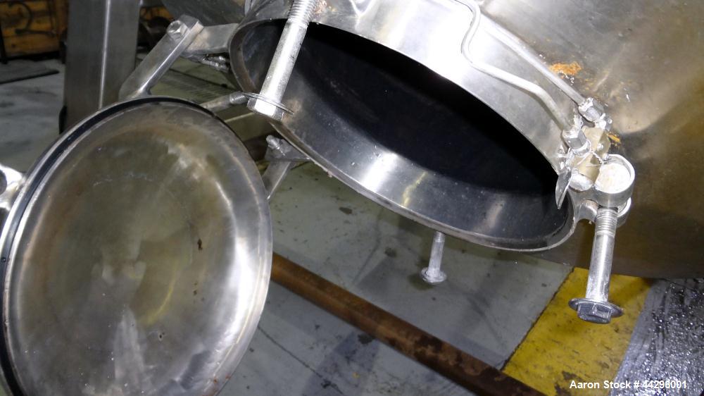 Used Stainless Steel Gemco Double Cone Vacuum Dryer