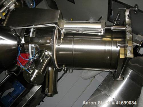 Used Gemco Slant Cone Vacuum Dryer, 3 cubic feet, model Formulator, Hastelloy C276 on product contact surfaces. Maximum material density 60 pounds per cubic foot. Internal rated 14.9 psi/FV at 250 de...