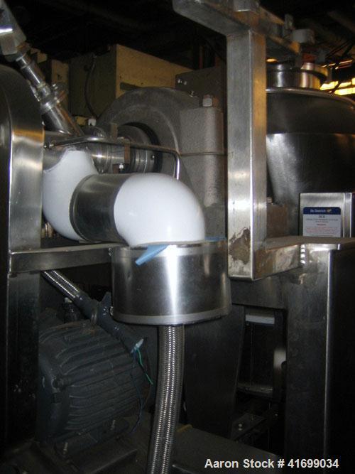 Used Gemco Slant Cone Vacuum Dryer, 3 cubic feet, model Formulator, Hastelloy C276 on product contact surfaces. Maximum material density 60 pounds per cubic foot. Internal rated 14.9 psi/FV at 250 de...