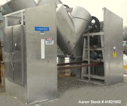 Used- Gemco Twin Shell Vacuum Dryer, Model Formulator