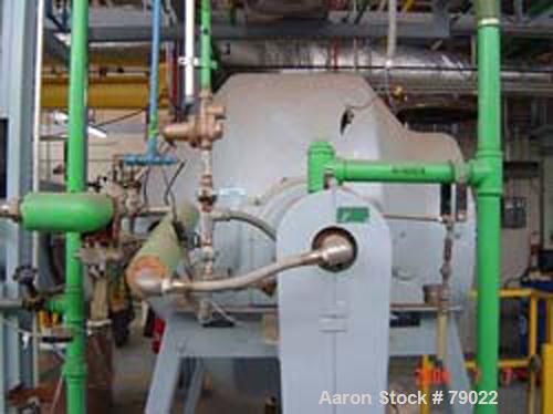 Used Gemco Double Cone Dryer/Formulator, 30 Cubic Foot Working Capacity, 304 Stainless Steel. Max material density 55 LBS/cubic foot. Approximate 54" diameter. Internal rated 50 PSI at 250 Degrees F,...