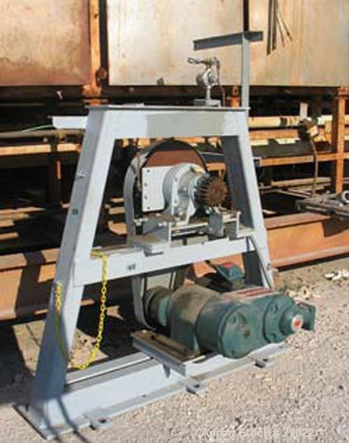 Used Gemco Double Cone Dryer/Formulator, 30 Cubic Foot Working Capacity, 304 Stainless Steel. Max material density 55 LBS/cubic foot. Approximate 54" diameter. Internal rated 50 PSI at 250 Degrees F,...
