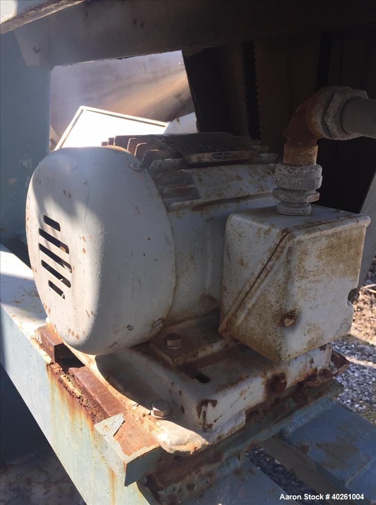 Used Gemco Double Cone Vacuum Dryer, Model Formulator, Approximately 40 Cubic Feet Working Capacity, 304 Stainless Steel. Maximum material density 65 pounds per cubic foot. Internal rated Vacuum at 5...