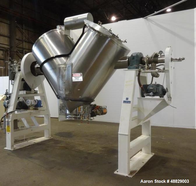 Used Gemco Twin Shell Vacuum Dryer, Model Formulator