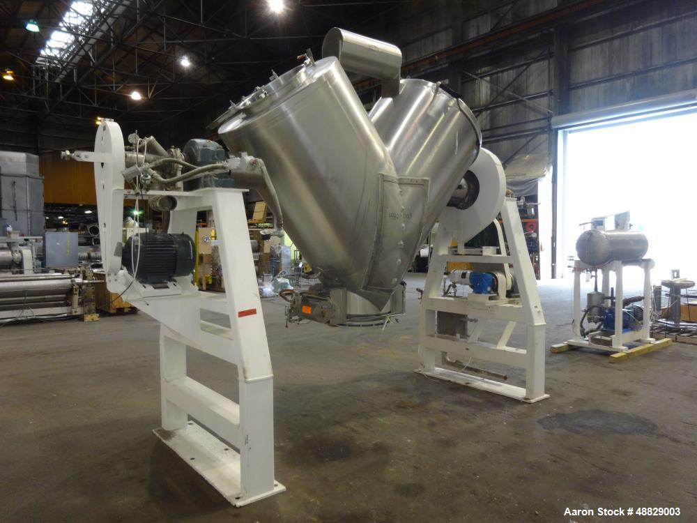 Used Gemco Twin Shell Vacuum Dryer, Model Formulator