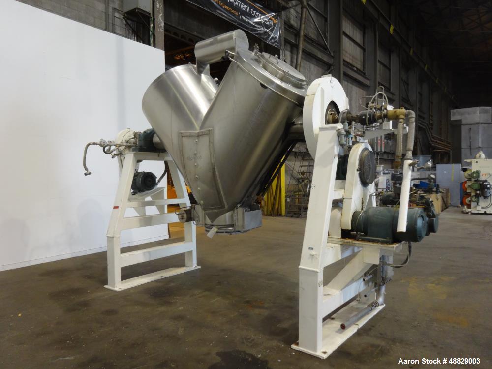 Used Gemco Twin Shell Vacuum Dryer, Model Formulator