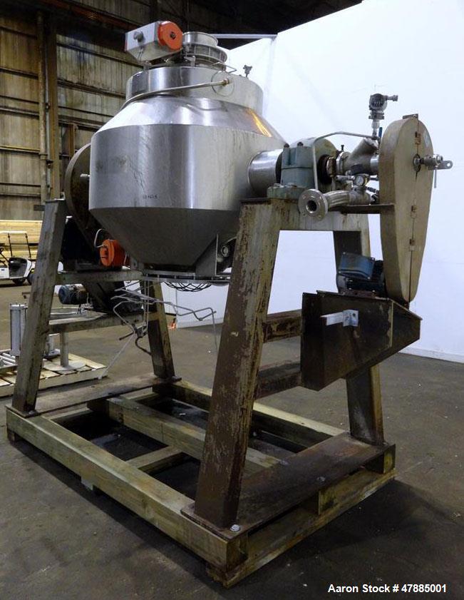 Used Gemco Double Cone Vacuum Dryer, Model Vacuum Dryer.