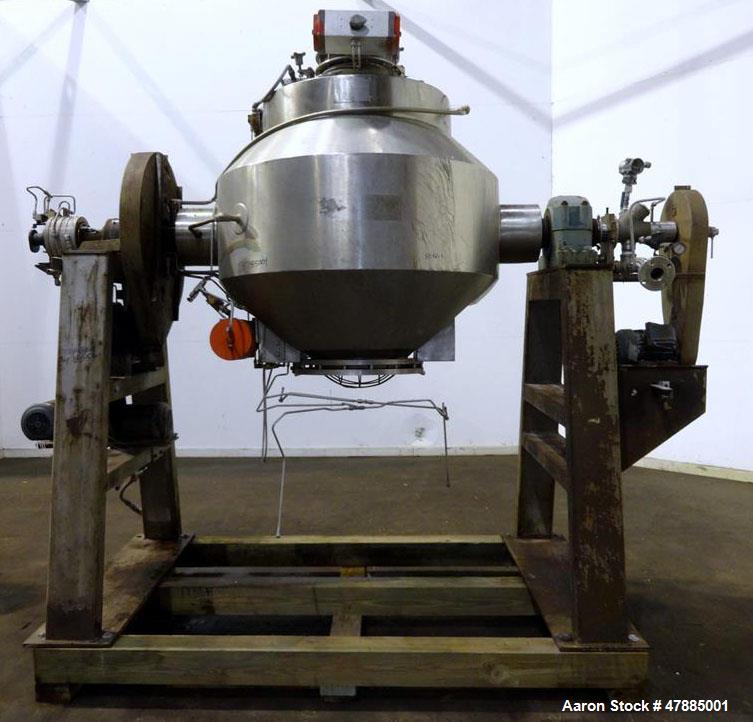 Used Gemco Double Cone Vacuum Dryer, Model Vacuum Dryer.