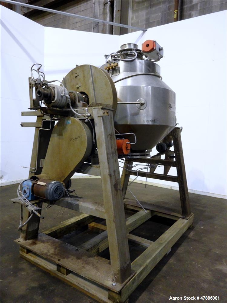 Used Gemco Double Cone Vacuum Dryer, Model Vacuum Dryer.
