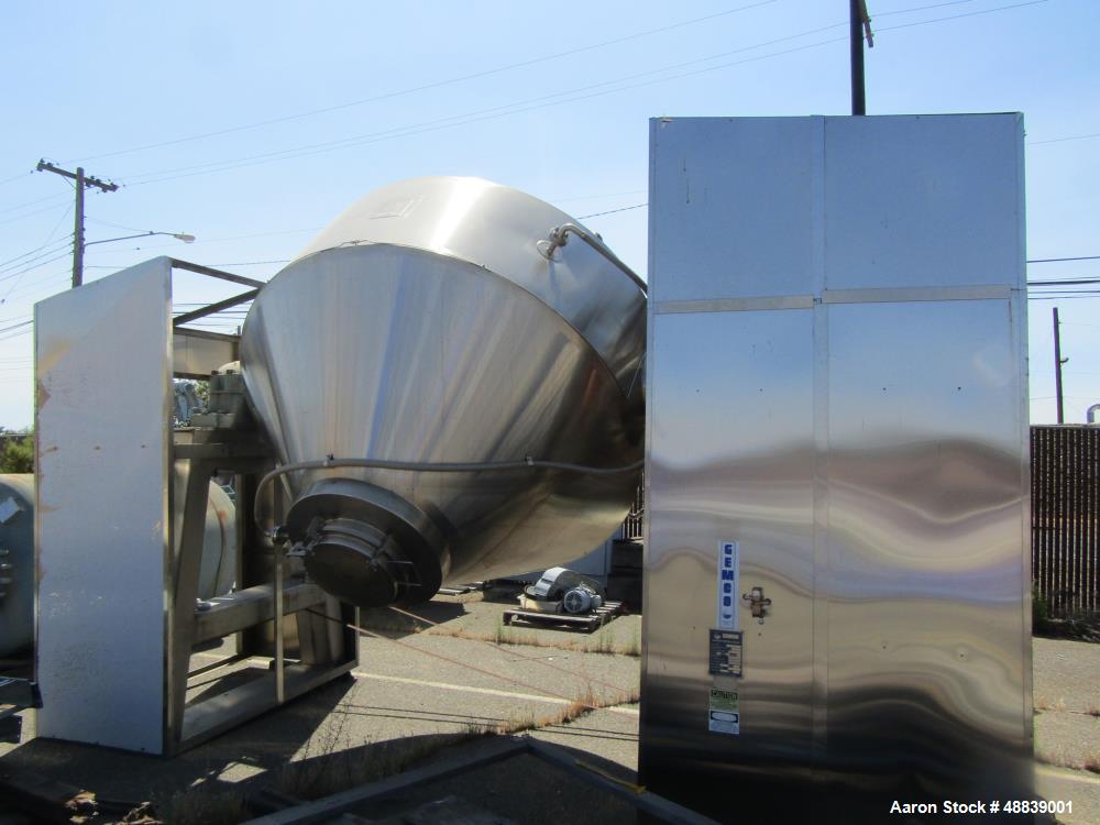 Unused- Gemco 165 Cubic Foot Capacity Double Cone Dryer.