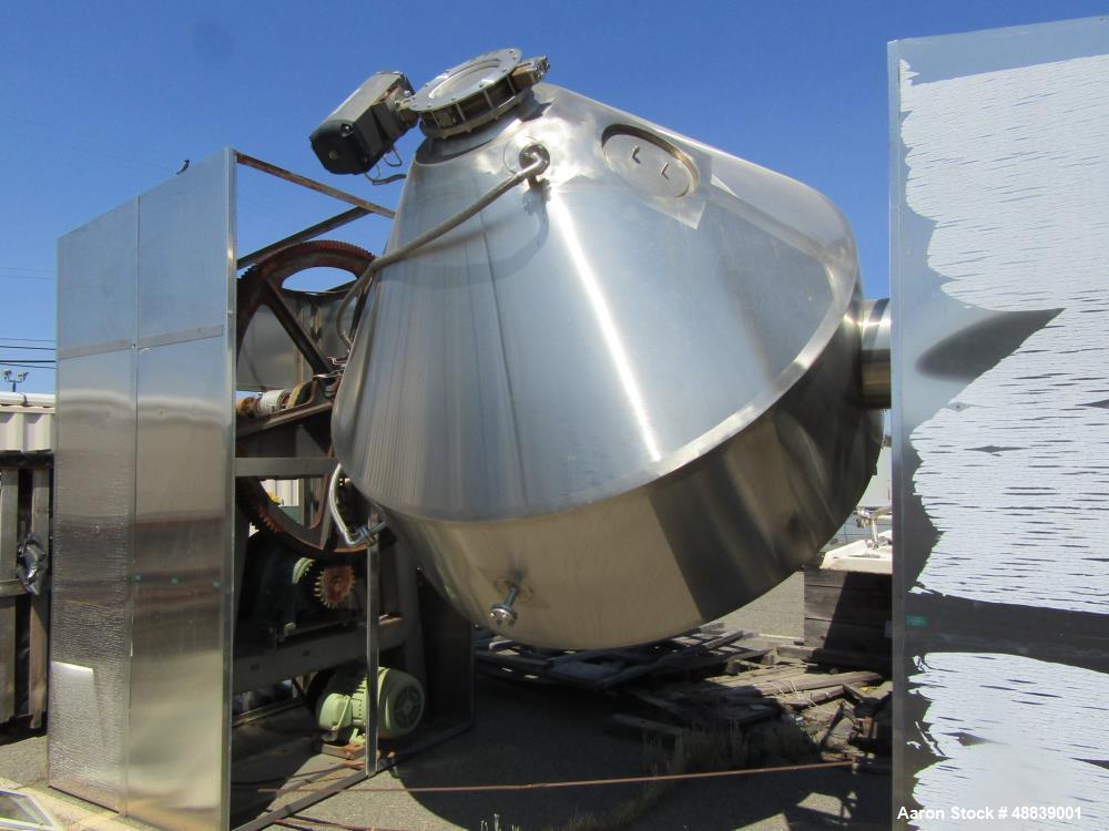 Unused- Gemco 165 Cubic Foot Capacity Double Cone Dryer.