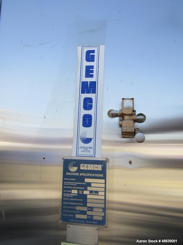 Unused- Gemco 165 Cubic Foot Capacity Double Cone Dryer.