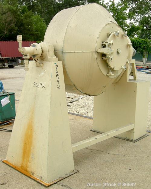 Used Stainless Steel Klein Henkhaus Double Cone Vacuum Dryer