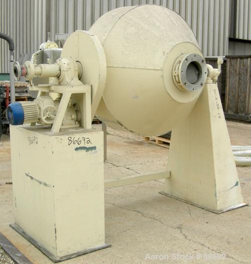 Used Stainless Steel Klein Henkhaus Double Cone Vacuum Dryer
