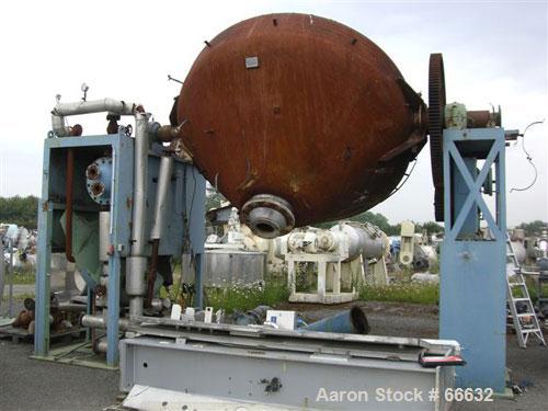 Used- 8000 Liter Henkhaus Stainless Steel Double Cone Vacuum Dryer