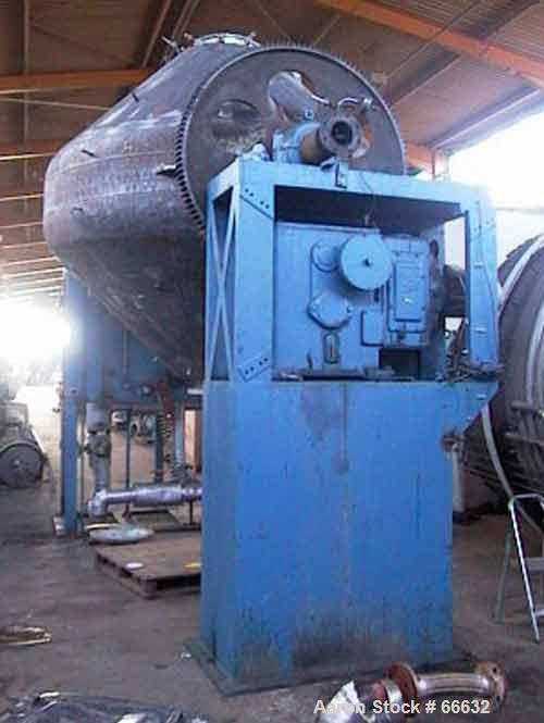 Used- 8000 Liter Henkhaus Stainless Steel Double Cone Vacuum Dryer