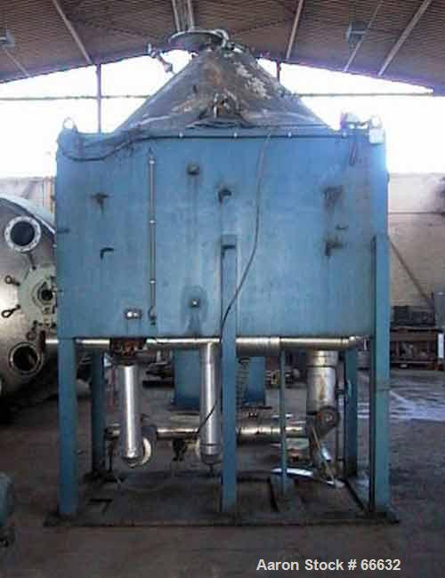 Used- 8000 Liter Henkhaus Stainless Steel Double Cone Vacuum Dryer