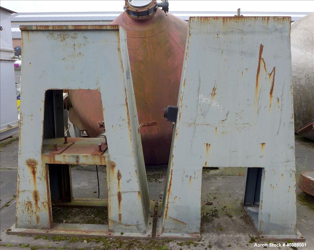 Used- 235 Cubic Feet Klein Double Cone Vacuum Dryer