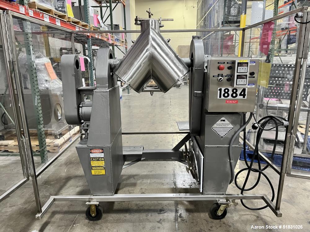 Used Patterson-Kelley 1-Cubic Foot Solids Processor. Jacketed shell rated for 30 psi @ 250 degrees F. 3/60/460V.
