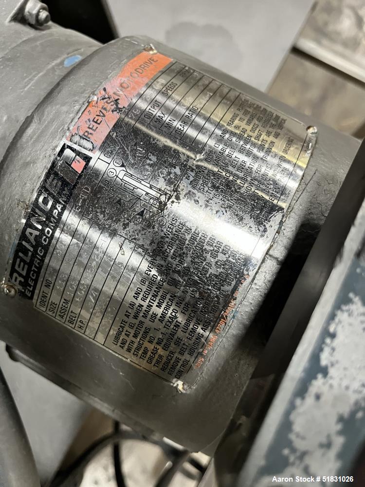 Used Patterson-Kelley 1-Cubic Foot Solids Processor. Jacketed shell rated for 30 psi @ 250 degrees F. 3/60/460V.