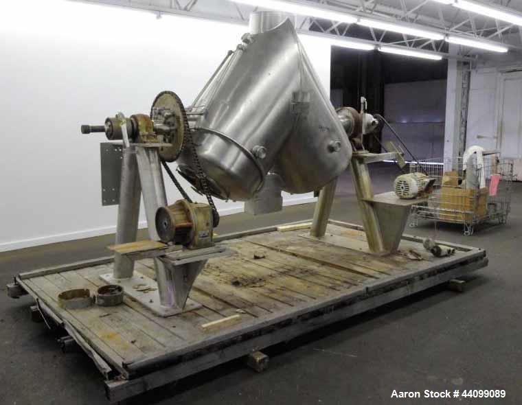 Used Stainless Steel Patterson Kelley Twin Shell Solids Processor