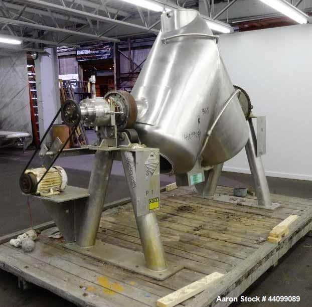 Used- Stainless Steel Patterson Kelley Twin Shell Solids Processor