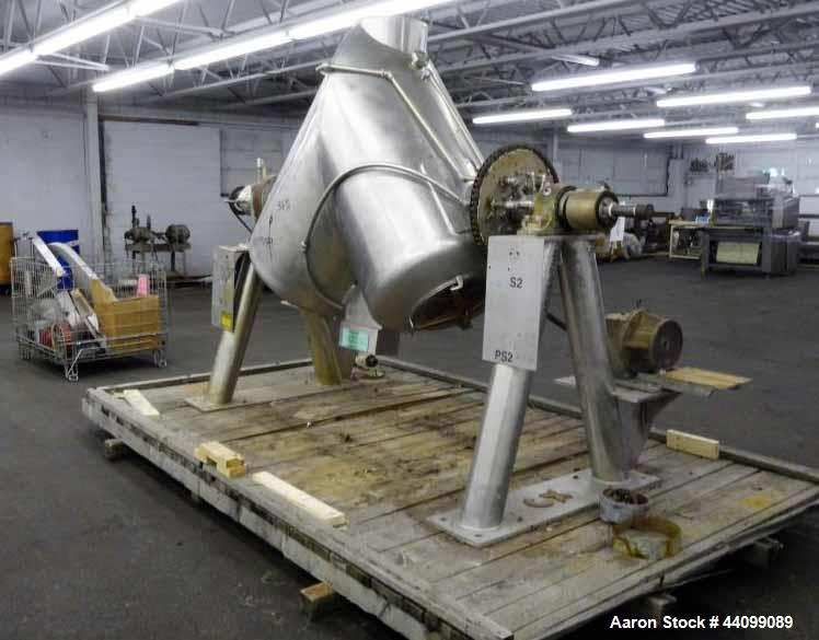 Used Stainless Steel Patterson Kelley Twin Shell Solids Processor